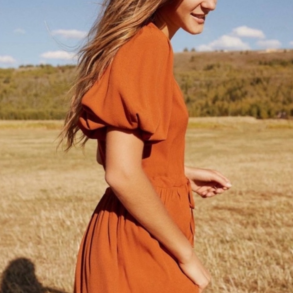 NWT Christy Dawn Dahlia Dress - XS - Rust - Picture 2 of 11